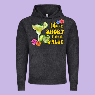 Life Is Short Make It Salty Vintage Hoodie Designed By Jasminsmagicworld
