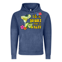 Vintage Denim life is short make it salty Vintage Hoodie - Jasminsmagicworld