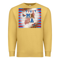 Antique Gold American mama Premium Sweatshirt - TumblerDesignByShophia