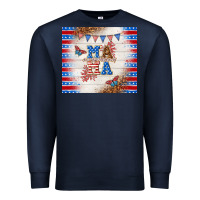 Navy American mama Premium Sweatshirt - TumblerDesignByShophia