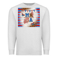Oatmeal Heather American mama Premium Sweatshirt - TumblerDesignByShophia