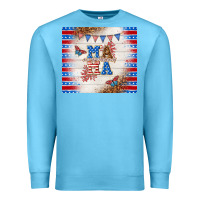 Ocean Blue American mama Premium Sweatshirt - TumblerDesignByShophia