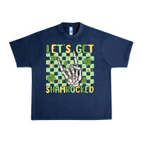 Navy let's get shamrocked Urban Heavy Tee - MaliasSmallBusiness