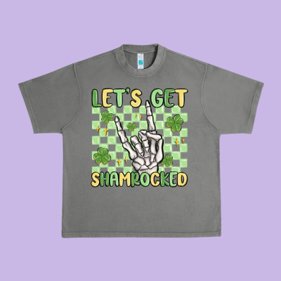 Let's Get Shamrocked Urban Heavy Tee Designed By Maliassmallbusiness