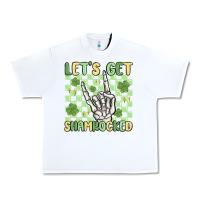 White let's get shamrocked Urban Heavy Tee - MaliasSmallBusiness