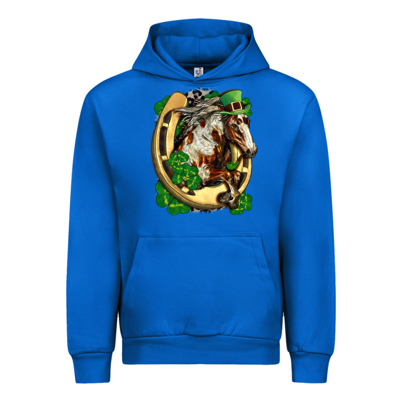 Horse With Horseshoe St Patricks Day Urban Hoodie by FaDigitalArtStudio | Teevron