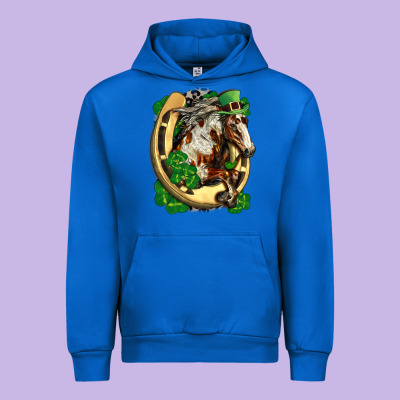 Horse With Horseshoe St Patricks Day Urban Hoodie Designed By Fadigitalartstudio