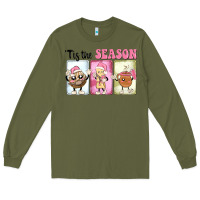 Army Green Christmas tis the season Long Sleeve Tee - MaliasSmallBusiness