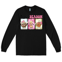 Black Christmas tis the season Long Sleeve Tee - MaliasSmallBusiness