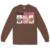 Chestnut Christmas tis the season Long Sleeve Tee - MaliasSmallBusiness