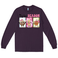 Plum Christmas tis the season Long Sleeve Tee - MaliasSmallBusiness