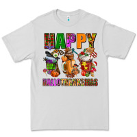 Dove Grey happy hallothanksmas Premium Tee - AdoDesignShop