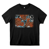 Black leopard cowhide background Heavy Core Tee - BarkalooDesign
