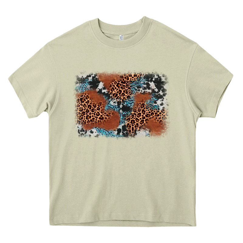 Leopard Cowhide Background Heavy Core Tee by BarkalooDesign | Teevron