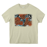 Mossy leopard cowhide background Heavy Core Tee - BarkalooDesign