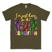 Army Green i'm just here for the crawfish Classic Tee - MaliasSmallBusiness