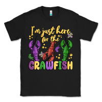 Black i'm just here for the crawfish Classic Tee - MaliasSmallBusiness