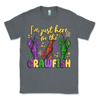 Charcoal Heather i'm just here for the crawfish Classic Tee - MaliasSmallBusiness