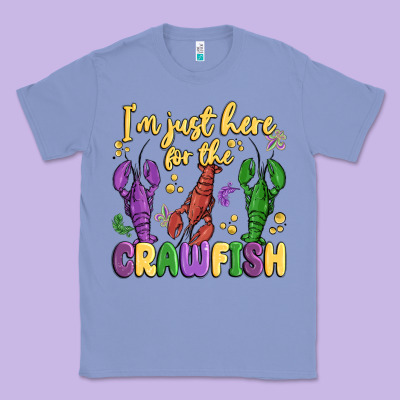 I'm Just Here For The Crawfish Classic Tee Designed By Maliassmallbusiness
