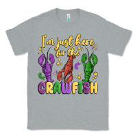 Heather Grey i'm just here for the crawfish Classic Tee - MaliasSmallBusiness