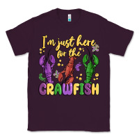 Plum i'm just here for the crawfish Classic Tee - MaliasSmallBusiness
