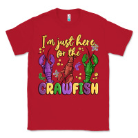 Red i'm just here for the crawfish Classic Tee - MaliasSmallBusiness