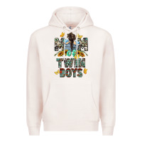 Pale Pink mom of twin boys mother's day Premium Hoodie - CowGirlArtShop