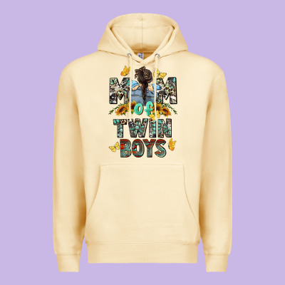 Mom Of Twin Boys Mother's Day Premium Hoodie Designed By Cowgirlartshop