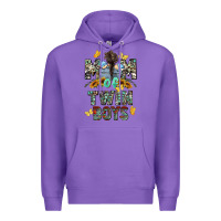 Purple mom of twin boys mother's day Premium Hoodie - CowGirlArtShop