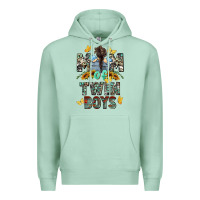 Seafoam mom of twin boys mother's day Premium Hoodie - CowGirlArtShop