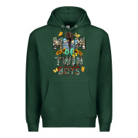 Sports Green mom of twin boys mother's day Premium Hoodie - CowGirlArtShop