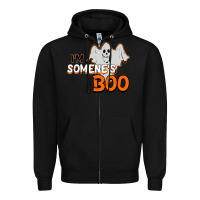 Black I'm Someone's Boo Halloween Zipper Hoodie - Bettercallsaul