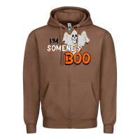 Chestnut I'm Someone's Boo Halloween Zipper Hoodie - Bettercallsaul