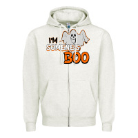 Oatmeal Heather I'm Someone's Boo Halloween Zipper Hoodie - Bettercallsaul
