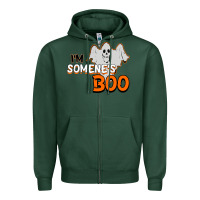 Sports Green I'm Someone's Boo Halloween Zipper Hoodie - Bettercallsaul