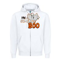 White I'm Someone's Boo Halloween Zipper Hoodie - Bettercallsaul