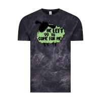 Cloud Black he left the 99 to come for me Vintage Tee - MaliasSmallBusiness