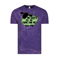 Cloud Purple he left the 99 to come for me Vintage Tee - MaliasSmallBusiness