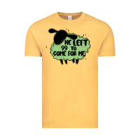 Vintage Mustard he left the 99 to come for me Vintage Tee - MaliasSmallBusiness