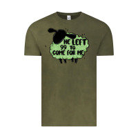 Vintage Olive he left the 99 to come for me Vintage Tee - MaliasSmallBusiness