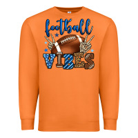 Carrot Football vibes blue and grey team color Premium Sweatshirt - HowdyJamesFarm