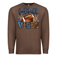 Chestnut Football vibes blue and grey team color Premium Sweatshirt - HowdyJamesFarm