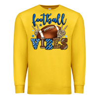 Lemon Football vibes blue and grey team color Premium Sweatshirt - HowdyJamesFarm