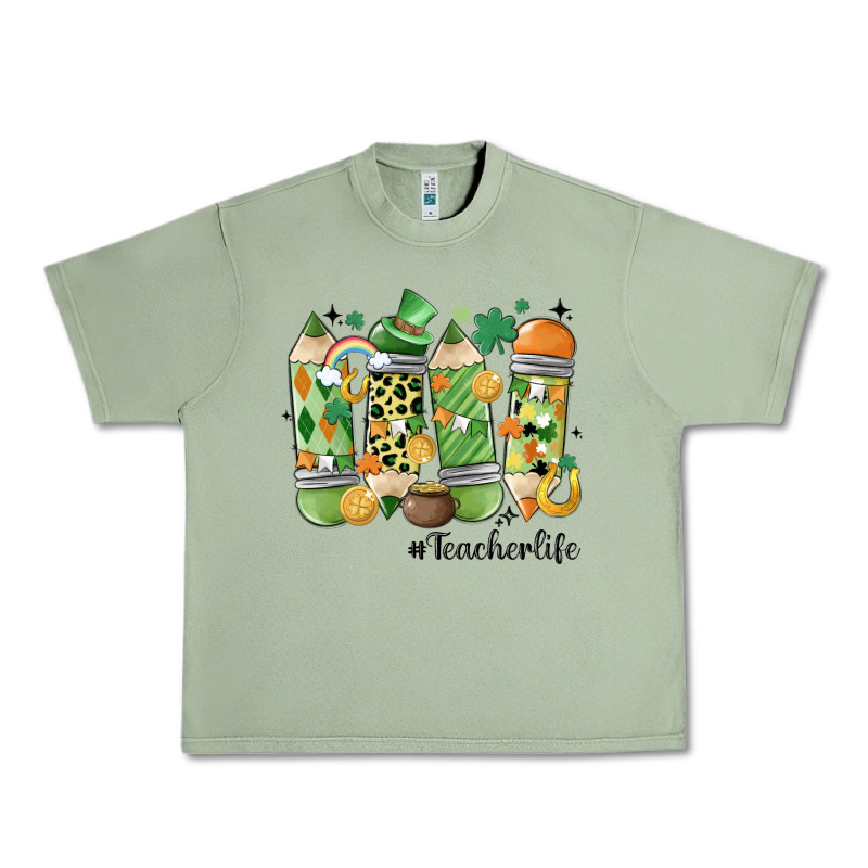 Retro Patricks Day Teacher Life Urban Heavy Tee by MaliasSmallBusiness | Teevron