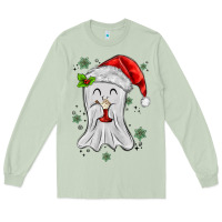 Matcha merry christmas ghost Long Sleeve Tee - MaliasSmallBusiness