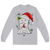 Moon Dust merry christmas ghost Long Sleeve Tee - MaliasSmallBusiness