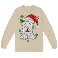 Mushroom merry christmas ghost Long Sleeve Tee - MaliasSmallBusiness
