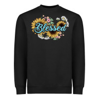 Black blessed Heavyweight Sweatshirt - NancyCooperArtShop