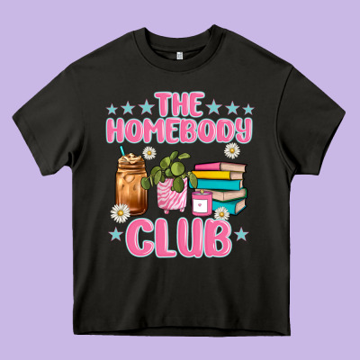 The Homebody Club Heavy Core Tee Designed By Jahusdesignshop