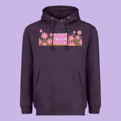 Mom Boss Daisies Heavyweight Hoodie Designed By Tumblerdesignbyshophia